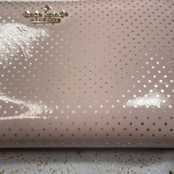 Kate Spade Wallet organizer zip around streetdot lilac read ASIS - Picture 11 of 11